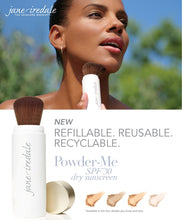 Load image into Gallery viewer, POWDER-ME SPF 30 REFILLABLE BRUSH & 2 REFILLS
