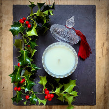 Load image into Gallery viewer, LIMITED EDITION FRAGRANCE CRYSTAL GLASS CHRISTMAS CANDLE