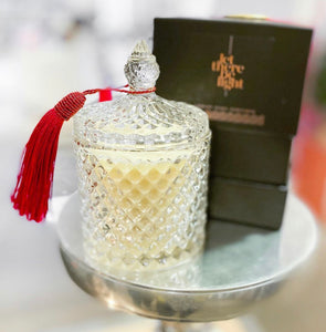 LIMITED EDITION FRAGRANCE CRYSTAL GLASS CHRISTMAS CANDLE